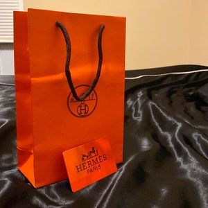 HERMES GIFT BAG WITH AUTHENTICITY CARD